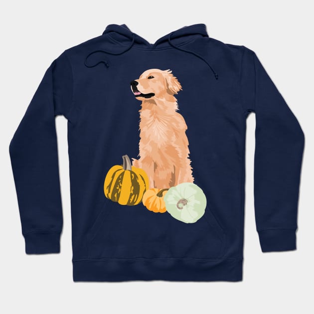 Golden Retriever Fall 3 Hoodie by TeriMartin